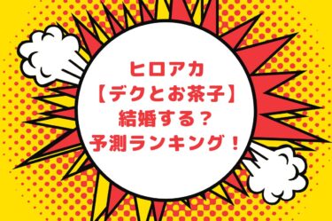 ヒロアカ【デクとお茶子】は結婚する？口こみ予測ランキング！