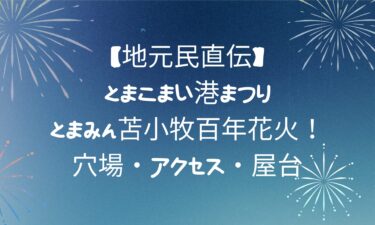 【地元民直伝】とまこまい港まつり・とまみん苫小牧百年花火！穴場・アクセス・屋台