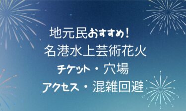 名港水上芸術花火完全ガイド｜チケット・穴場・アクセス・混雑回避まで徹底解説