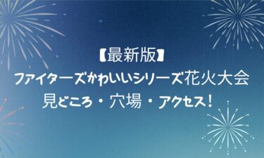 【2025年7月12日開催】ファイターズかわいいシリーズ花火大会の見どころ・穴場・アクセス！