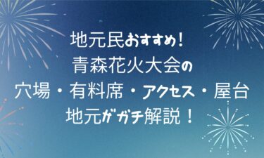 【完全版】青森花火大会の楽しみ方｜穴場・有料席・アクセス・屋台まで地元がガチ解説！