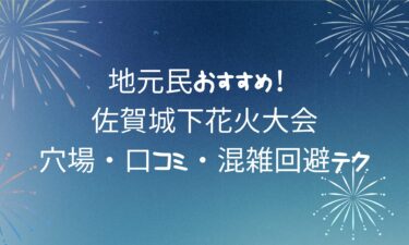 【最新版】佐賀城下花火大会の見どころ7選！穴場・口コミ・混雑回避テク
