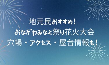 おながわみなと祭り花火大会を完全攻略！穴場・アクセス・屋台情報も！