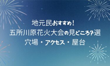 【最新版】第74回 五所川原花火大会の見どころ7選！穴場・アクセス・屋台～