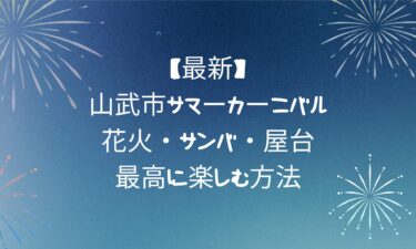 山武市サマーカーニバル完全ガイド｜花火・サンバ・屋台を最高に楽しむ方法