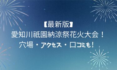 【最新版】愛知川祇園納涼祭花火大会の楽しみ方完全ガイド！穴場・アクセス・口コミも！