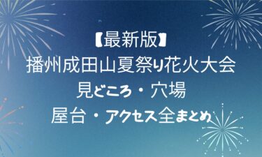 【完全攻略】播州成田山夏祭り花火大会の見どころ・穴場・屋台・アクセス全まとめ