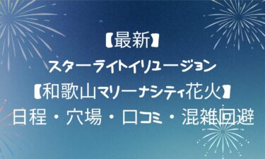 スターライトイリュージョン【和歌山マリーナシティ花火】！日程・穴場・口コミ・混雑回避