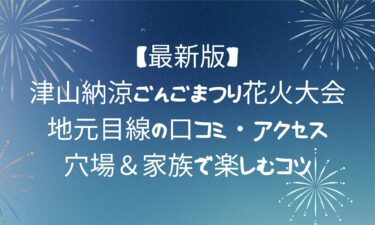 津山納涼ごんごまつり花火大会！地元目線の口コミ・アクセス・穴場＆家族で楽しむコツ