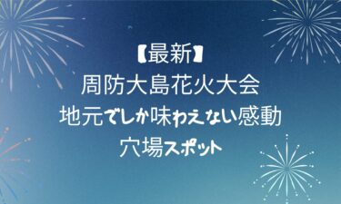 周防大島花火大会！地元でしか味わえない感動と穴場スポット
