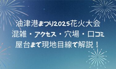 油津港まつり2025花火大会！混雑・アクセス・穴場・口コミ・屋台まで現地目線で解説！
